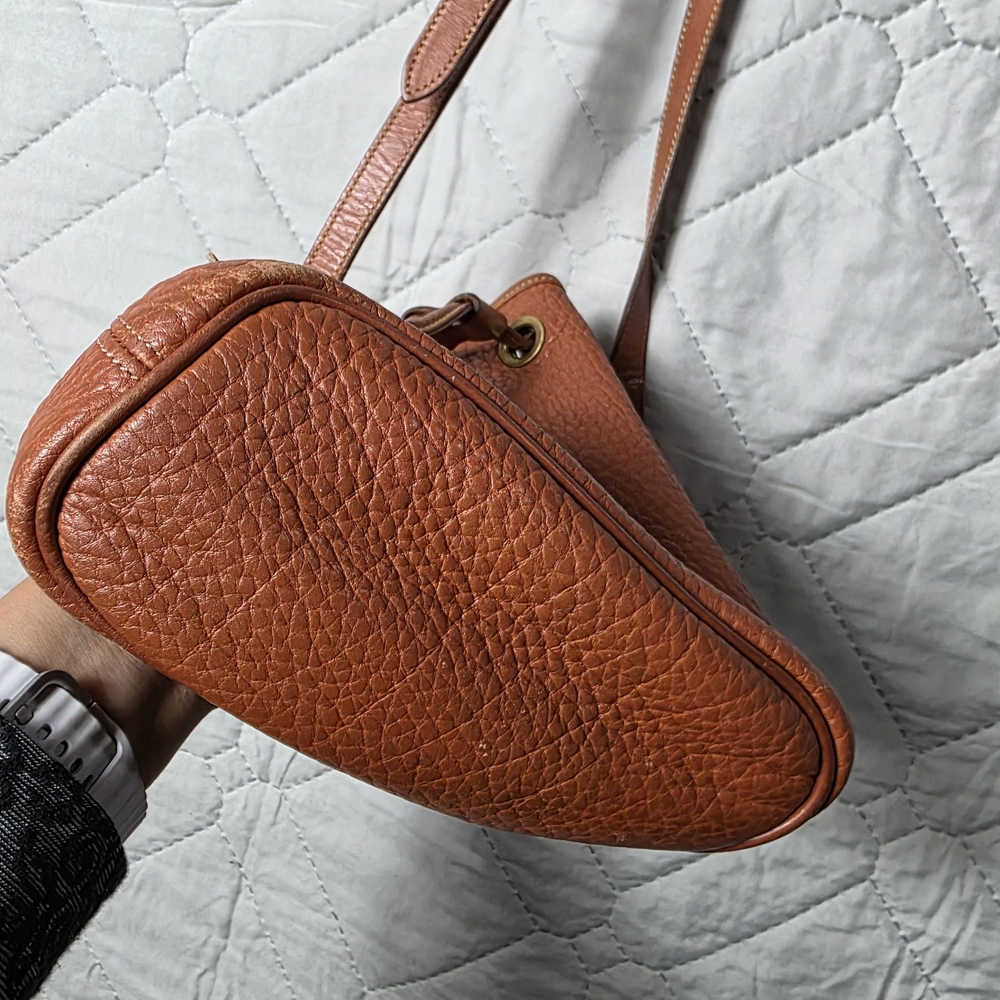 Vintage Dooney & Bourke Crossbody Bag Leather Bucket Drawstring Purse - Picture 7 of 14